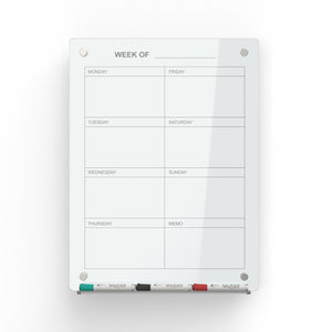 Audio-Visual Direct Magnetic Weekly Planner Dry-Erase Board for Wall - 18" x 24"