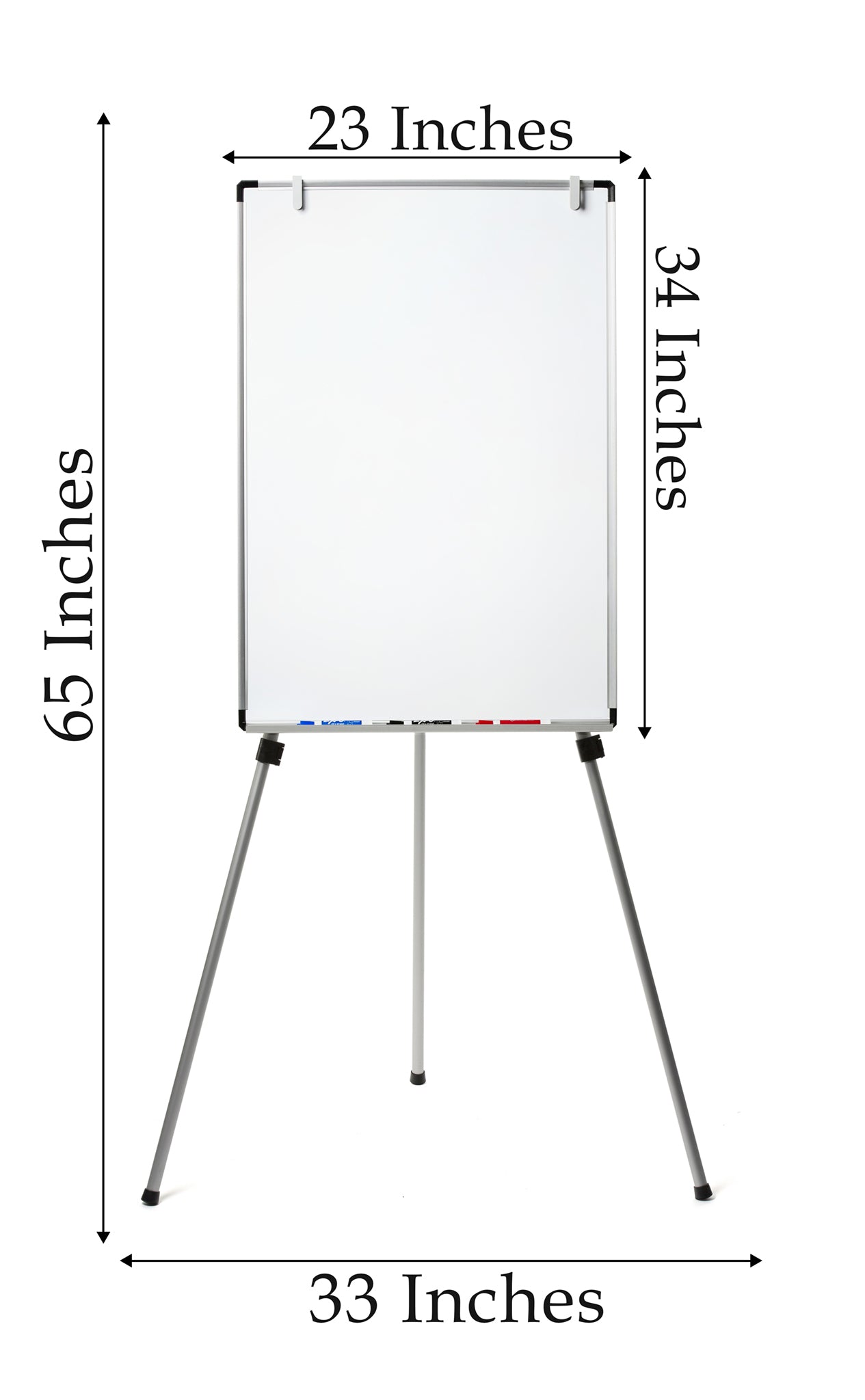 Free Standing white board measurements. 