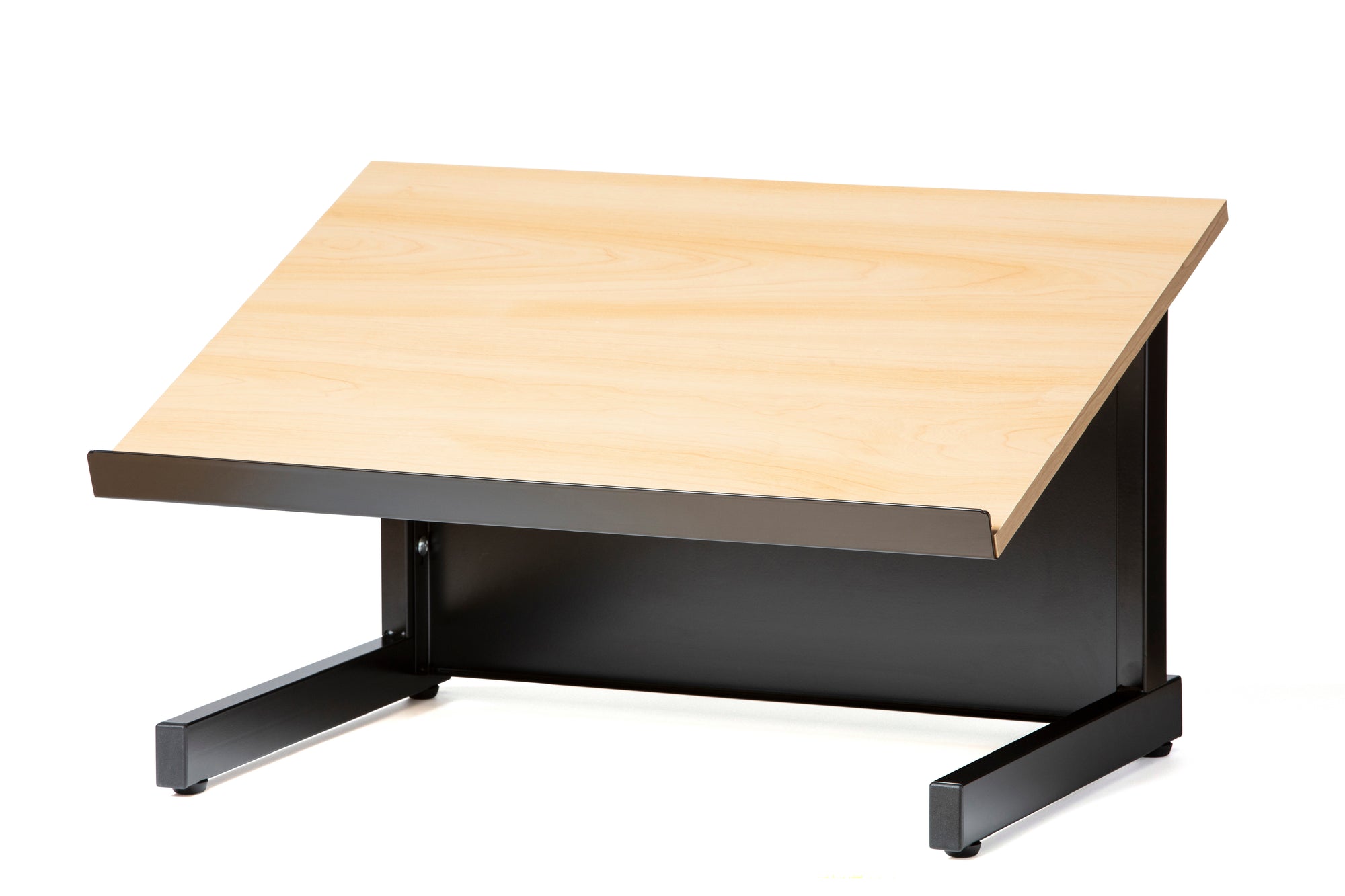 Audio-Visual Direct Black Beech Tabletop Lectern for online zoom presentations. 
