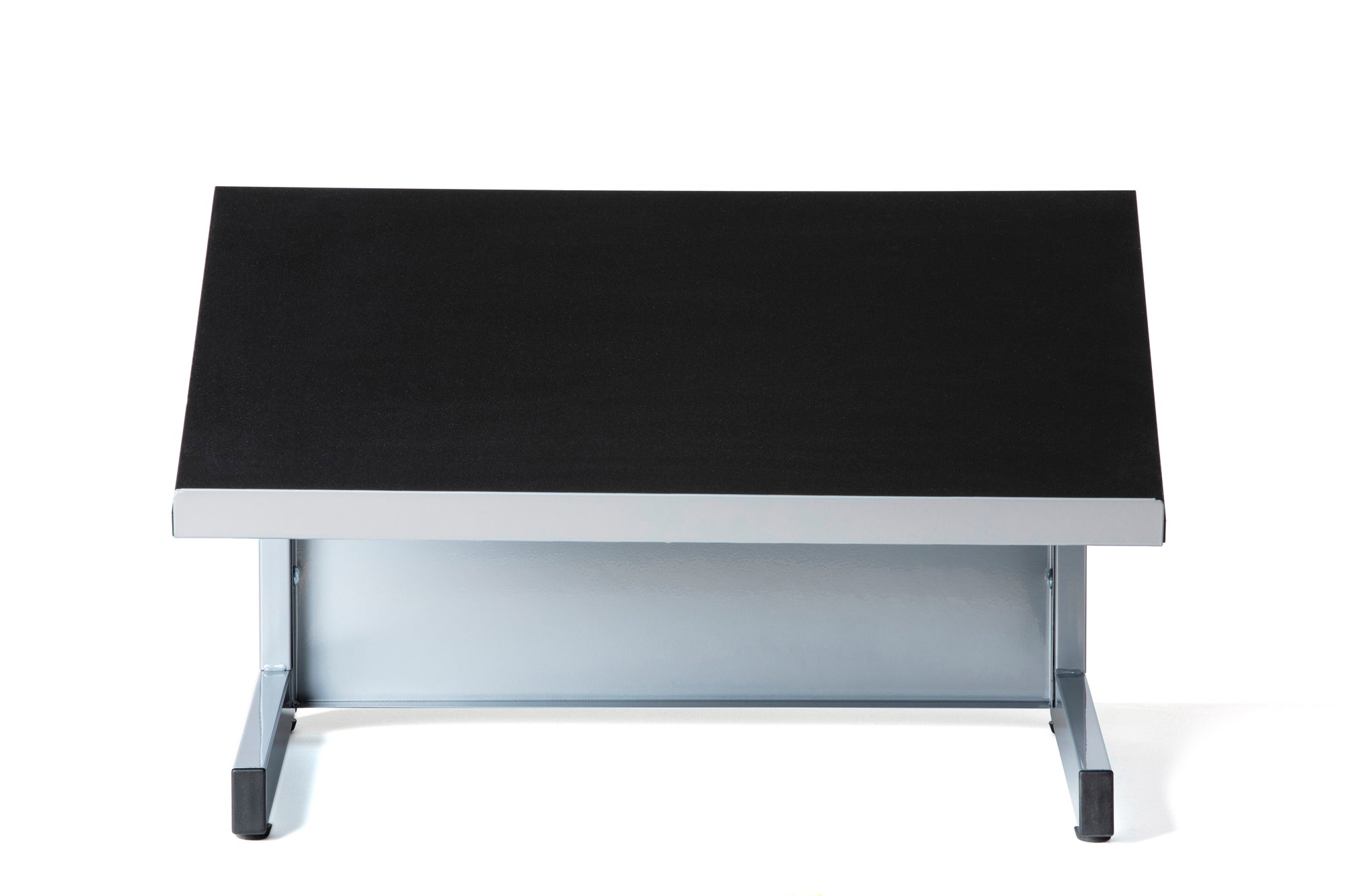 Audio-Visual Direct Tabletop Lectern for online zoom presentations with ledge for laptops and documents. 