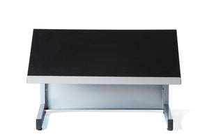 Audio-Visual Direct Tabletop Lectern for online zoom presentations with ledge for laptops and documents. 