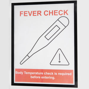 Sign holder for glass. 