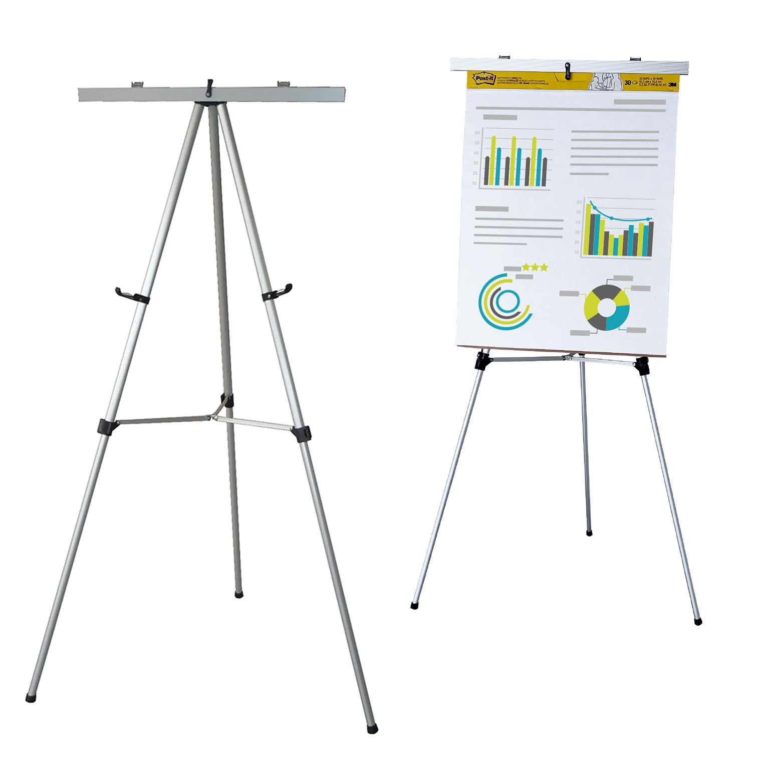 Audio-Visual Direct Flip Chart easel holding a 3m pad for a business meeting. 