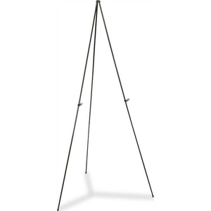 Audio-Visual Direct Black Lightweight Metal Simple Instant Easel. Floor standing with adjustable arms holders , collapsible. 