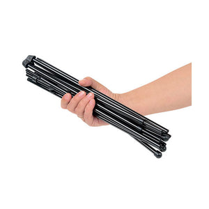 Audio-Visual Direct Lightweight Simple Instant Easel. Collapsed with arm holding the easel. 