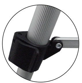 Pack of 4 Lightweight Aluminum Telescoping Display Easel, Black (4 pack)