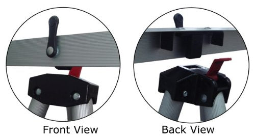 Pack of 4-Lightweight Aluminum Flip-Chart Presentation Easel, Silver (4 Pack).