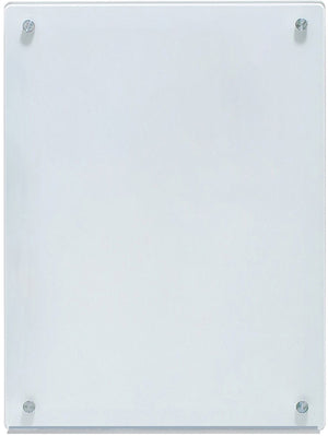White Glass Dry-Erase Board - Includes Board and Aluminum Marker Tray