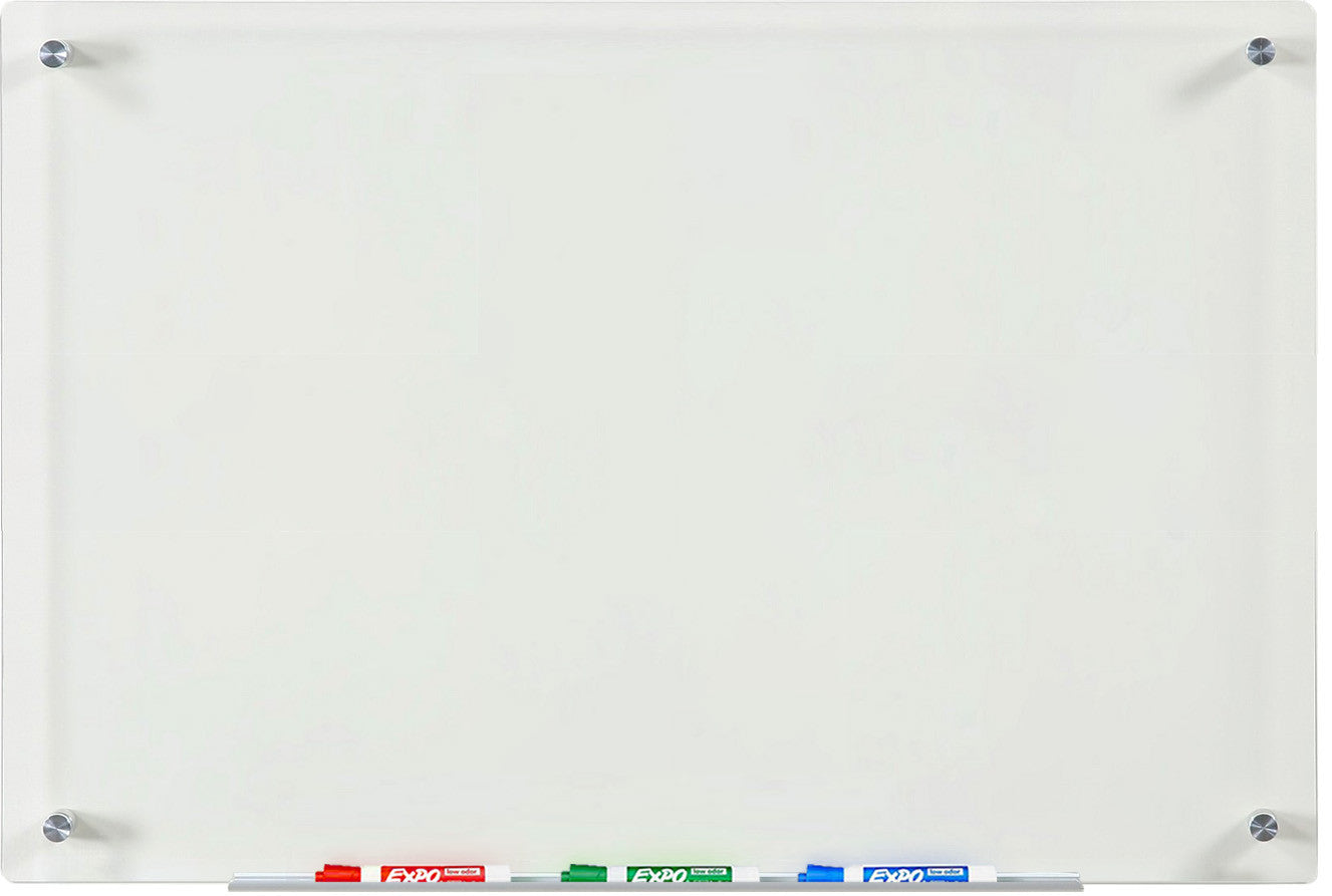 Audio-Visual Direct Magnetic Ultra White Glass Dry-Erase Board - 24 x 36