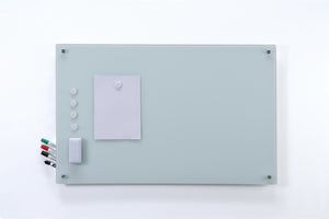 White Behind the board marker holder for Audio-Visual Direct Glass Boards. Stores 4 markers.