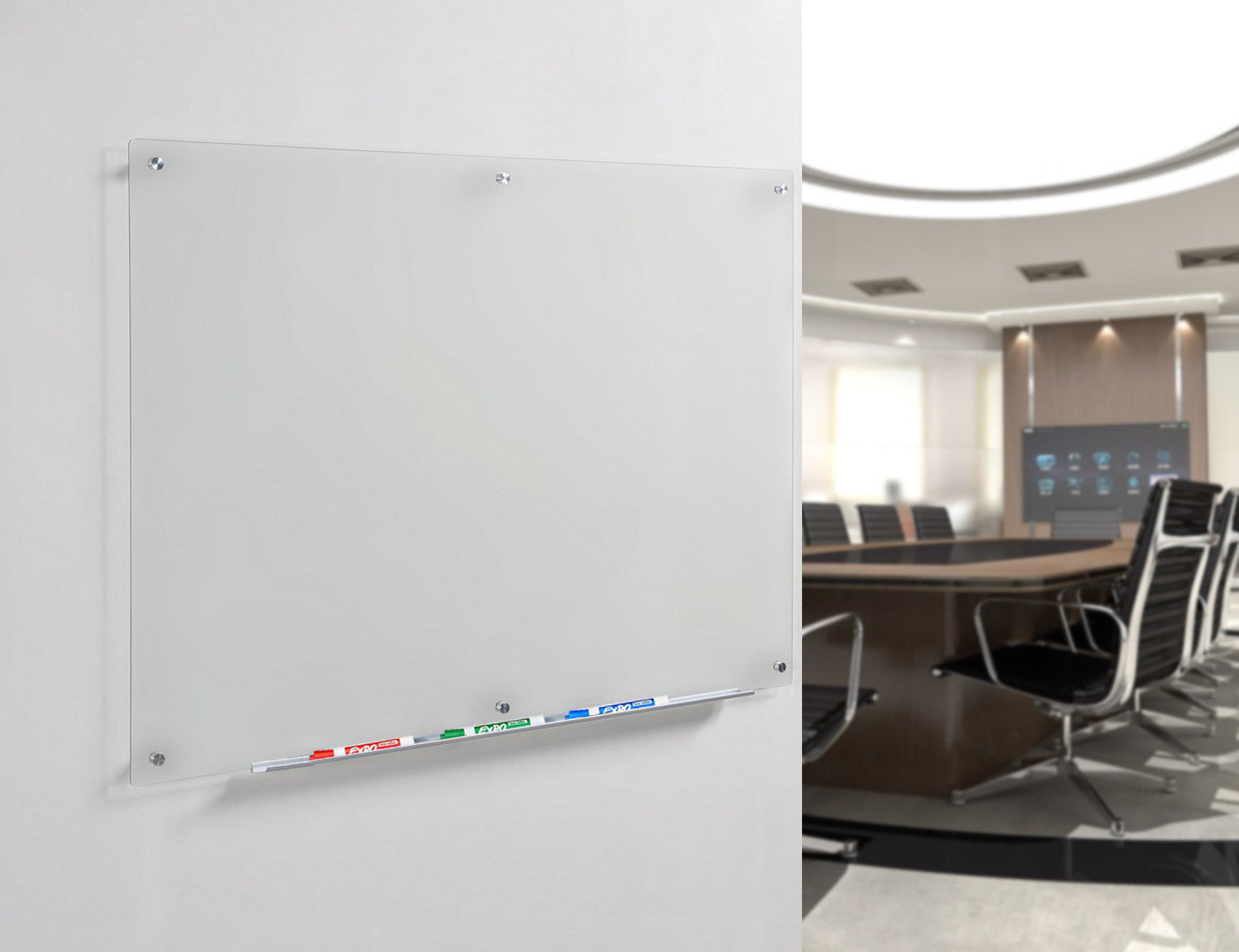 Audio-Visual Direct | Frosted Glass Dry Erase Board 18 x 24