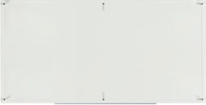 Clear Glass Dry-Erase Board with Aluminum Marker Tray.. Extra large size for conference rooms & team meetings. 36" x 72" 