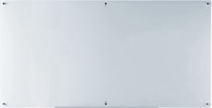 White Glass Dry-Erase Board - Includes Board and Aluminum Marker Tray.