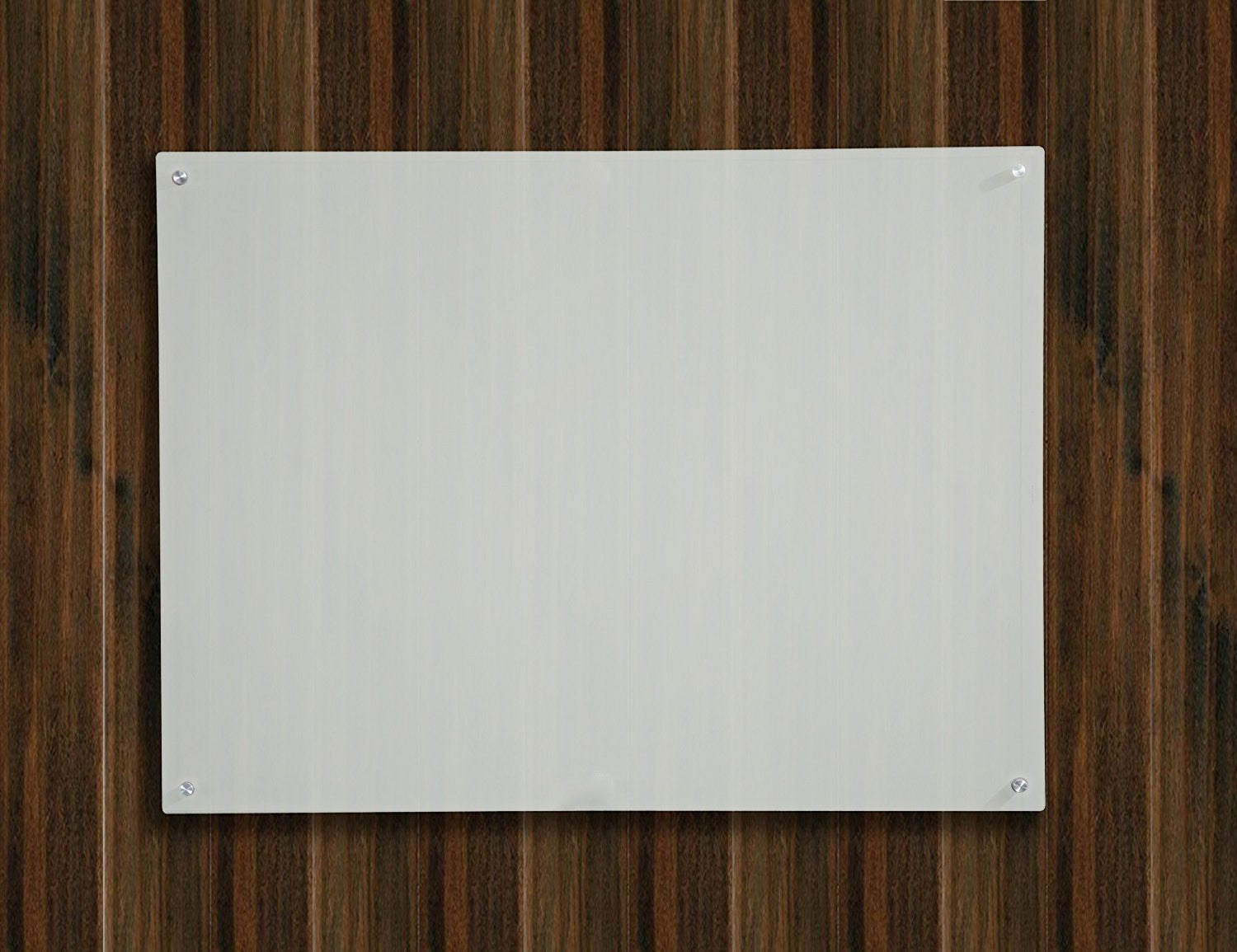 Frosted Glass Dry-Erase Board with Aluminum Marker Tray (Non-Magnetic).