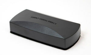 Black Magnetic Erasers for Glass Dry Erase Boards. Neodymium magnets for a secure hold. Replaceable felt backing .