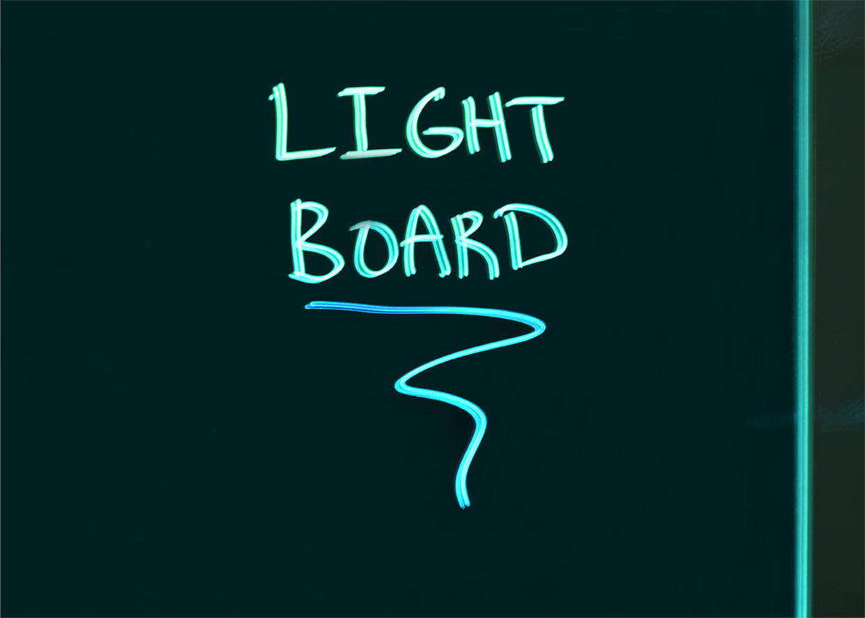 Ultra Clear Glass Dry-Erase Board With Aluminum Marker Tray.