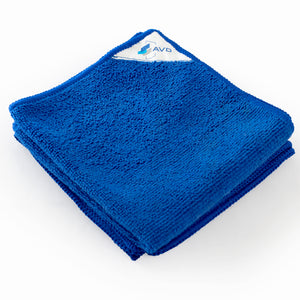 Folded Blue Magnetic Microfiber Cloth For Glass Dry Erase Boards 2 Pack 