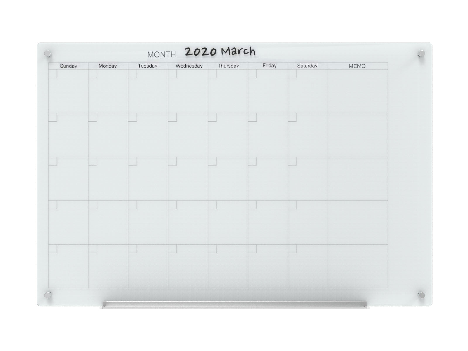 Large White Board Calendar 36x48 Dry Erase Calendar for Wall Big