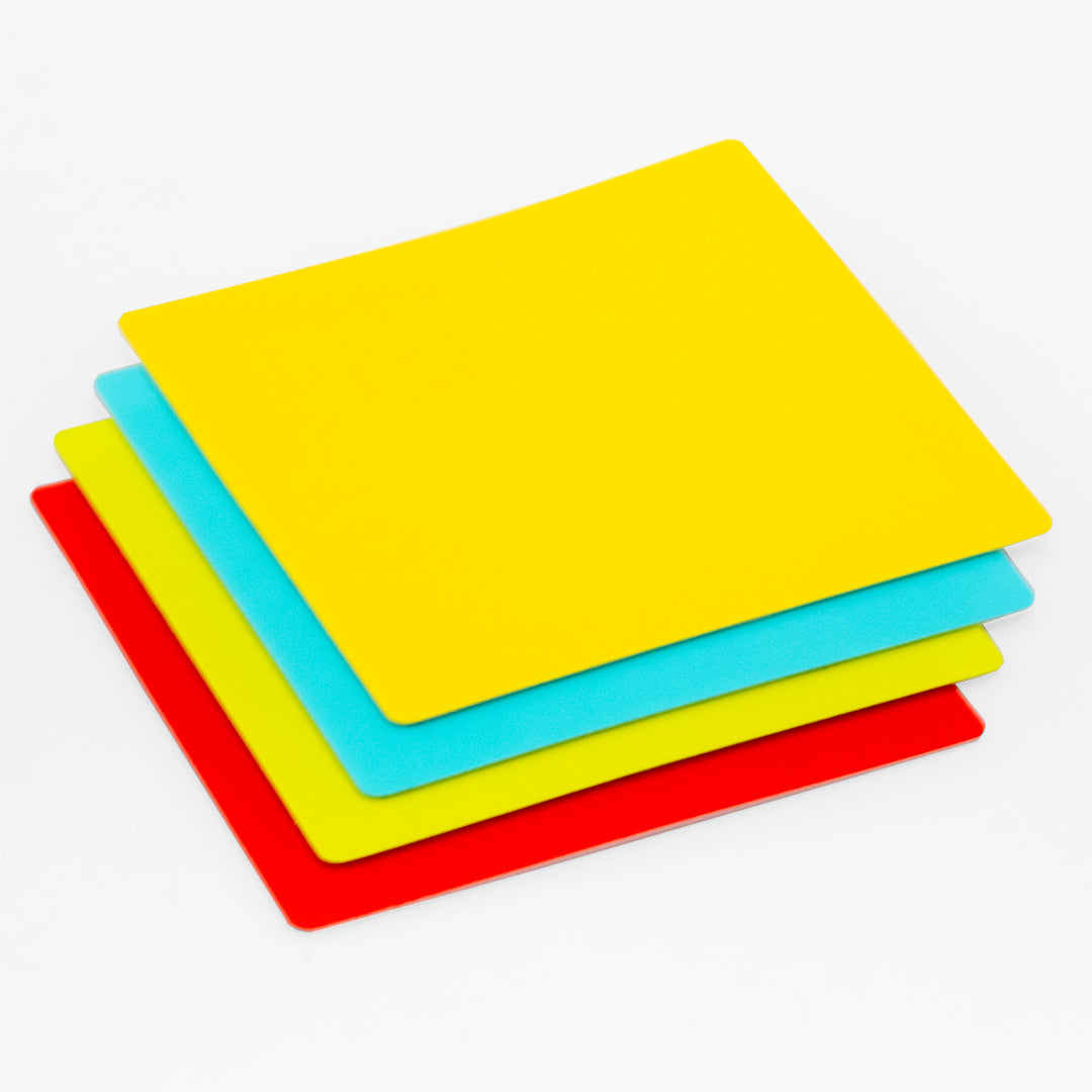 Audio-Visual Direct - Reusable Dry-Erase Sticky Pads 3 x 3 Colored / Set of 16