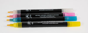 Pastel Dry Erase Markers, Set of 4. Pink, Blue, Yellow, White. 