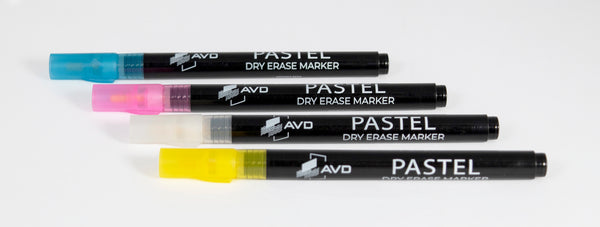 Pastel Dry Erase Markers, Set of 4 - Audio-Visual Direct