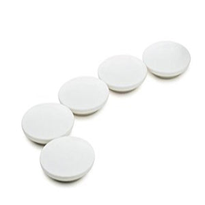 High Powered Magnets for Glass Dry-Erase Boards, Set of 5 White 