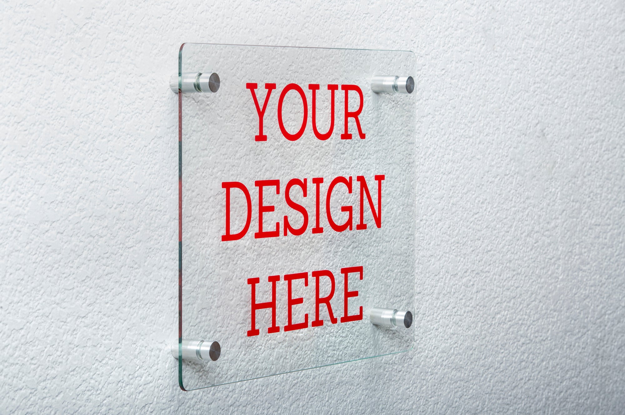 Floating Glass Sign Clear Glass Floating Sign Frame 12