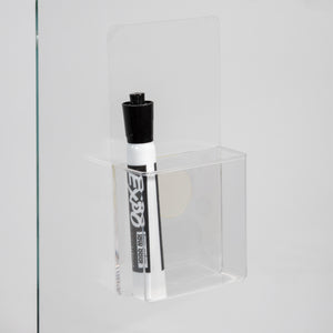 Reusable Clear Marker Holder, Set of 2. For Non-magnetic boards. 