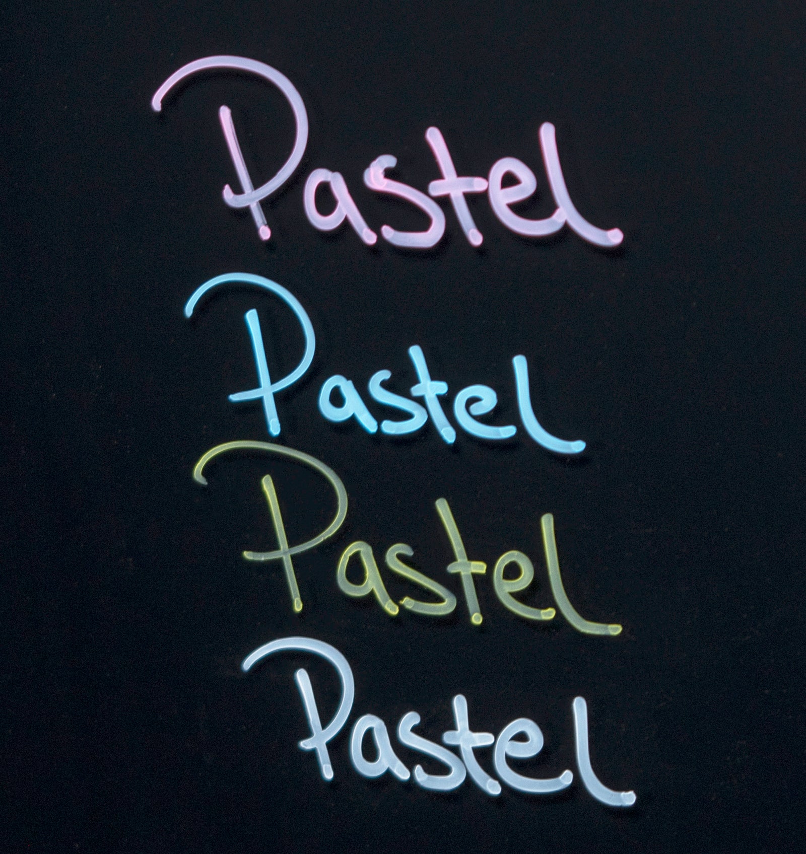 Pastel Dry Erase Markers, Set of 4. Pink, Blue, Yellow, White. 