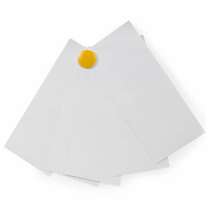 High Powered Magnets for Glass Dry-Erase Boards, Yellow. Holding envelopes on glass boards. 