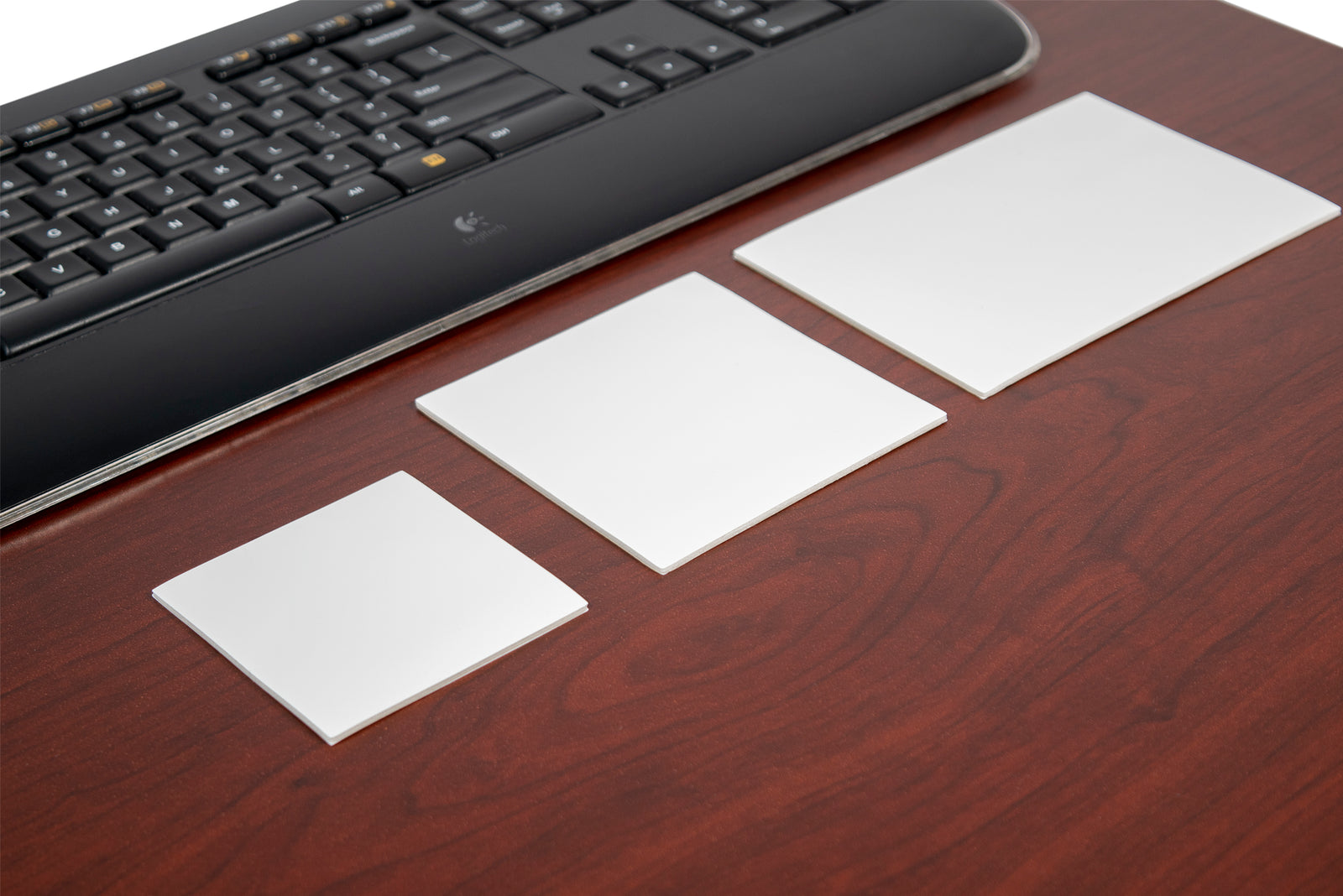 Reusable Dry-Erase Sticky Pads for any non-textured surface.