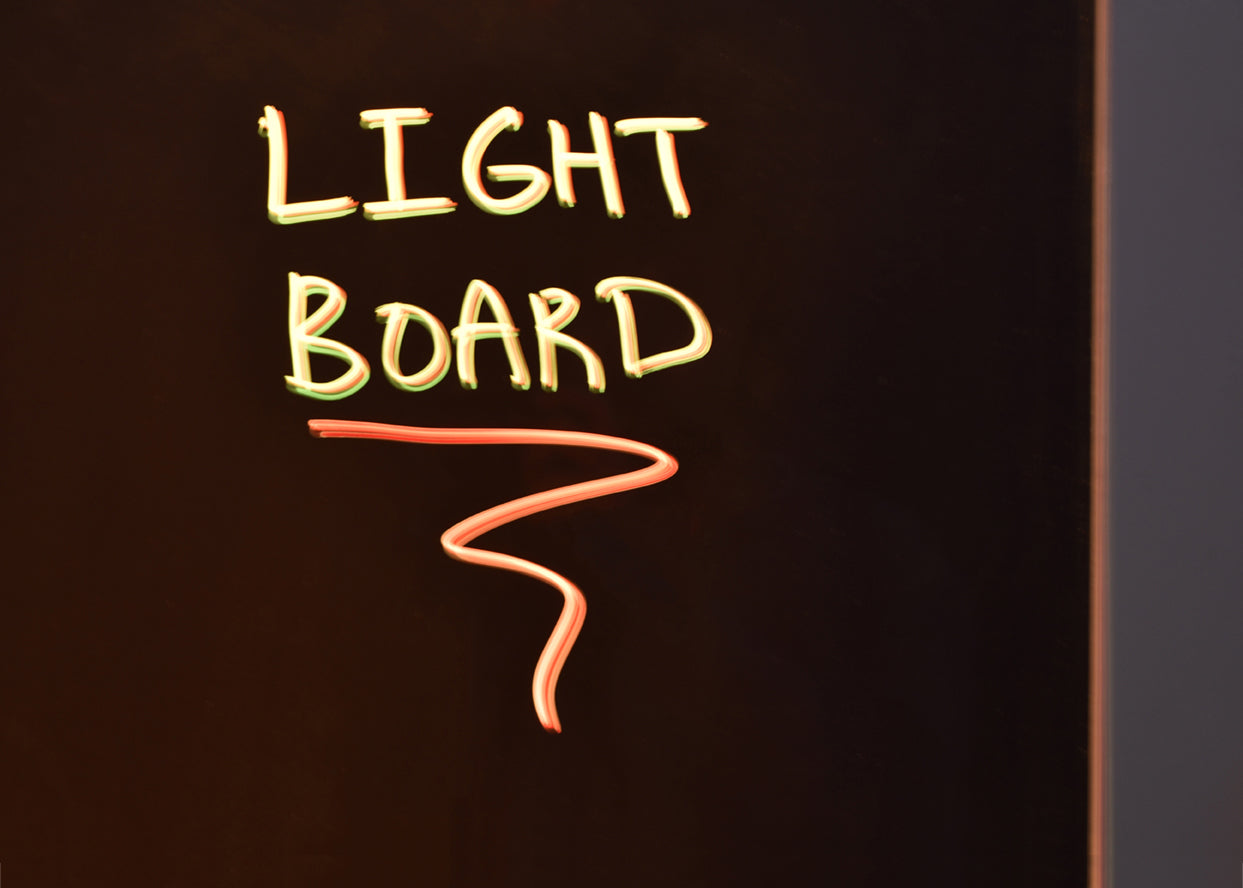 Ultra Clear Glass Dry-Erase Board With Aluminum Marker Tray.